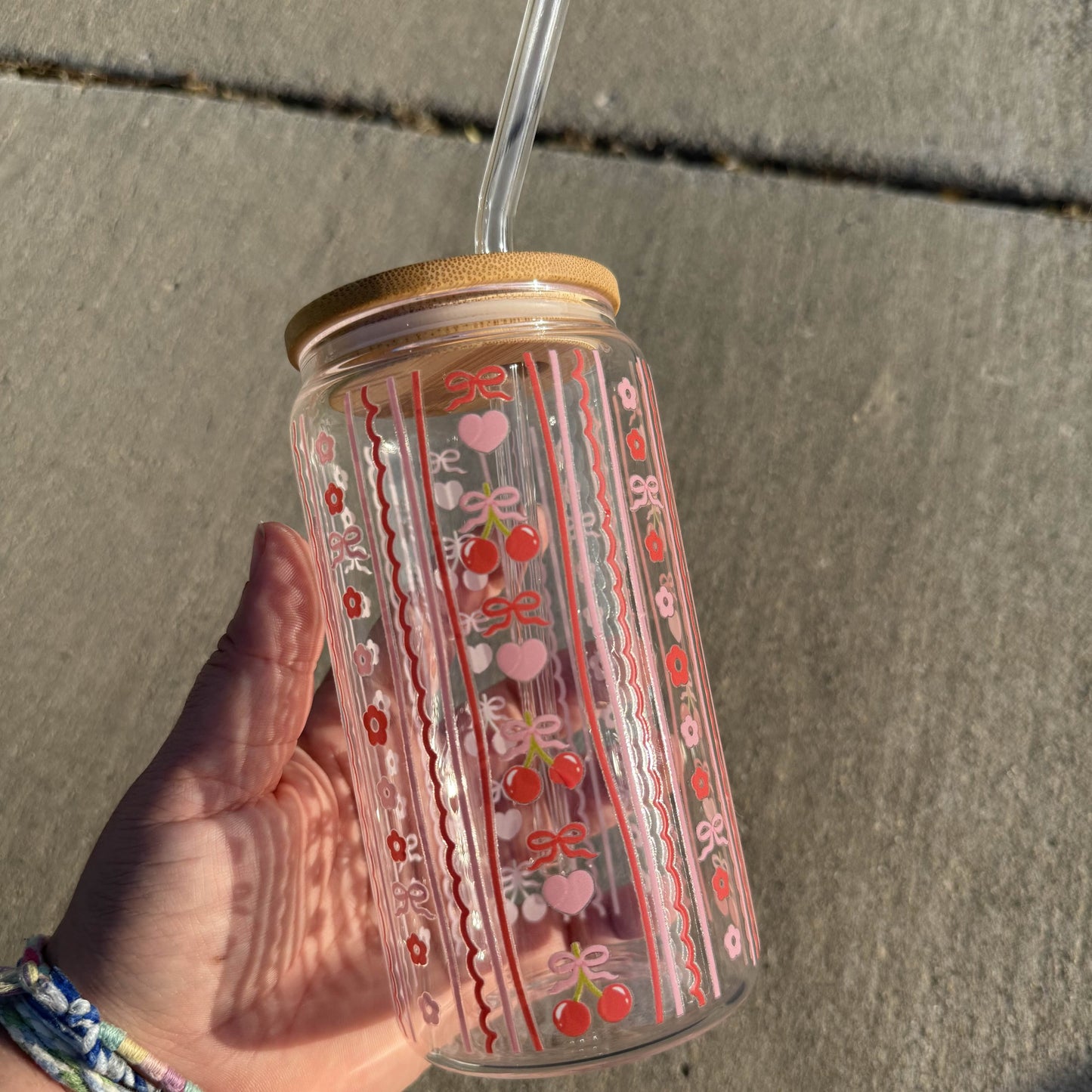 Cherries & Bows Can