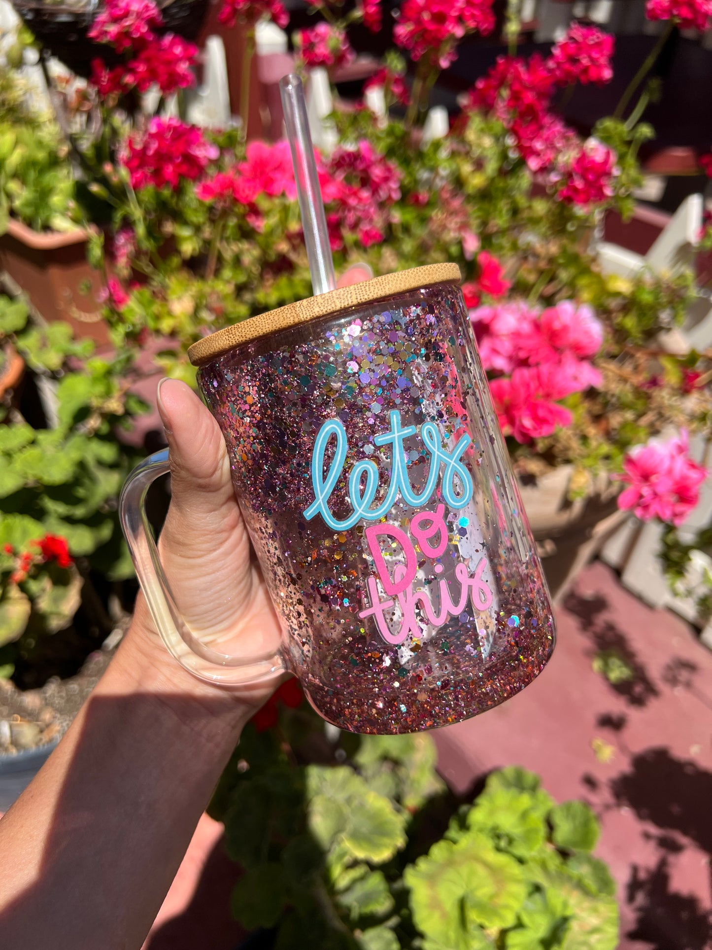 15 oz Glitter Globe Coffee Mug