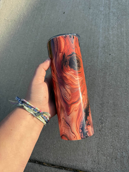 Wood Grain 20 oz Tumbler