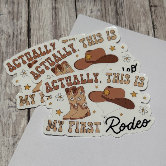 My First Rodeo Sticker