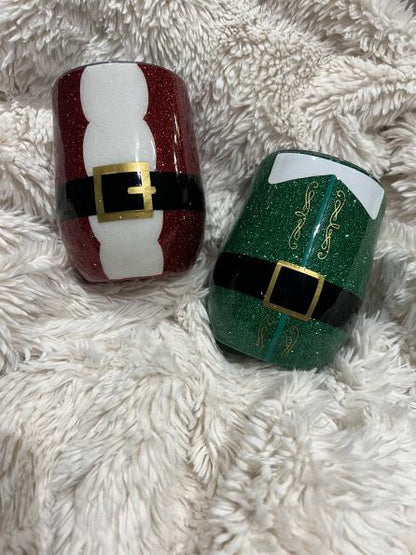 Christmas Wine Tumblers (Set of 4)