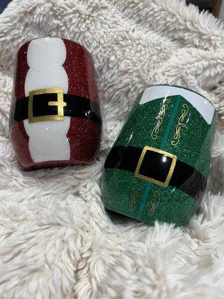 Christmas Wine Tumblers (Set of 4)