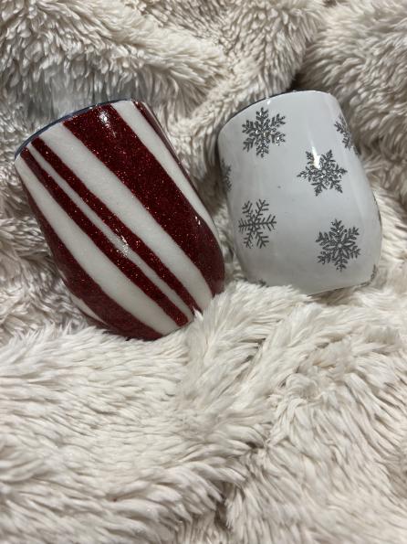 Christmas Wine Tumblers (Set of 4)