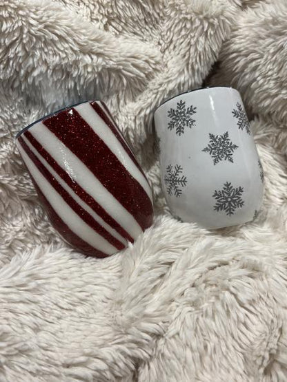 Christmas Wine Tumblers (Set of 4)