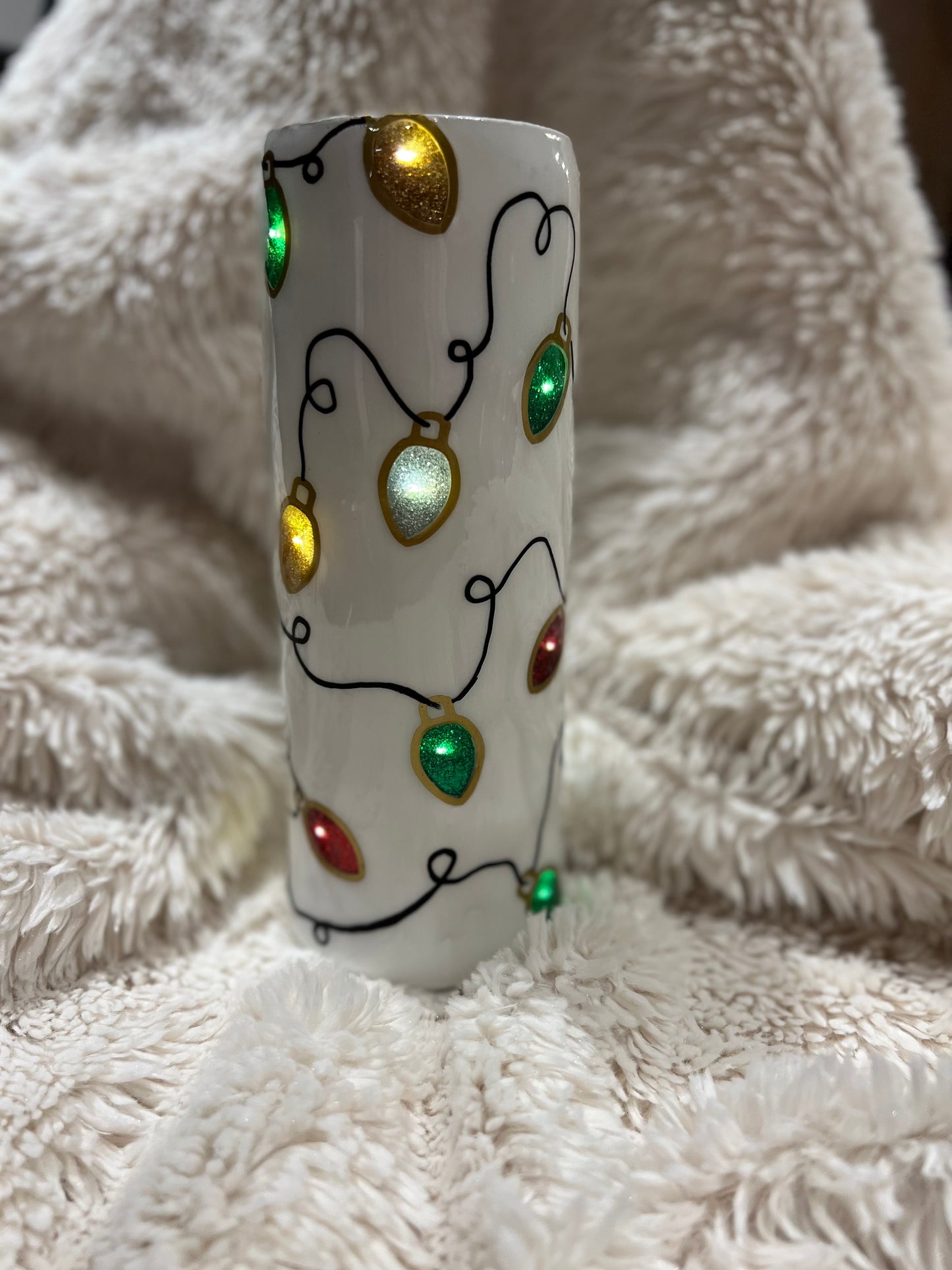 Christmas Light Tumbler (Lights Up!)